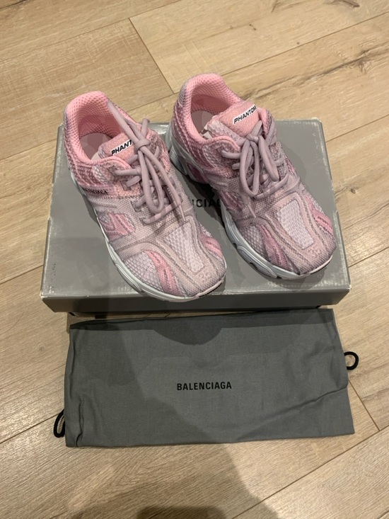 Balenciaga Shoes - Balenciaga Pink Sneakers Knit Upper Chunky Sole Size 35